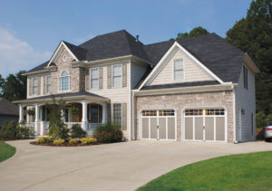 Styled Garage Doors with handles and Windows