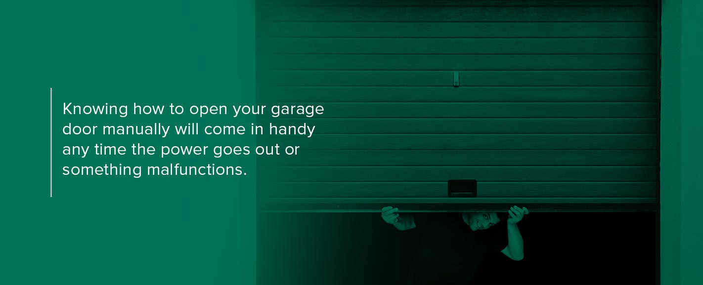 Opening Garage Door Manually
