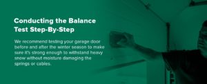 Conducting the Balance Test Step-By-Step