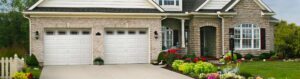 VPlus Prairie White Garage Doors